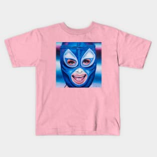 Dylan: Wrestling Mask Portrait Kids T-Shirt